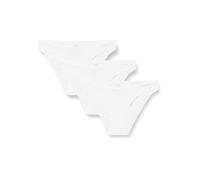 Calvin Klein Femme Slip Lot De 3 Bikini Coton Stretch, Blanc (White/White/White), XL