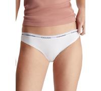Calvin Klein Femme Slip Lot De 3 Bikini Coton Stretch, Blanc (White/White/White), XL