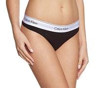 Calvin Klein Femme String Tanga, Noir (Black), L