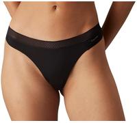 Calvin Klein Femme String Tanga, Noir (Black), L