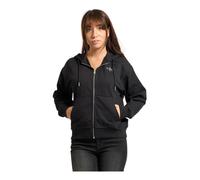 Sweat à capuche Calvin Klein Monologo French Full Zip noir femme - L