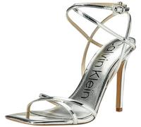 Calvin Klein Femme Tegin Sandale à Talon, Argent 040, 36.5 EU