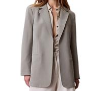 Calvin Klein, Femme, Vestes, Vert, Taille: 38 FR Blazer décontracté en twill avec ceinture