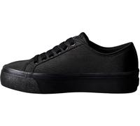 Calvin Klein Femme Vulc Flatform Lace Up Moire Yw0Yw02012 Bas, Black (Triple Black), 37 EU
