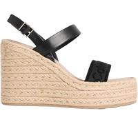 Calvin Klein Femme Wedge Espad 70 Webbing LTH Hw0hw02901 Espadrilles compensées, Black (CK Black), 38 EU