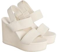 Calvin Klein Femme Wedge Sandal Webbing in Yw0Yw01790 compensées, Beige (Triple Turtle Dove), 38 EU