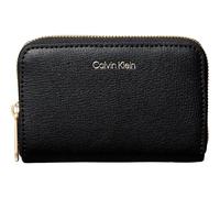 Calvin Klein - Foil Logo Medium Zip Around - Femme - Accessoires - Noir - Taille: ONE Size