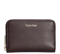 Calvin Klein Foil Logo Medium Zip Around Lv04f1091g, Portefeuilles Femme, Red (Fudge/Espresso), Taille Unique