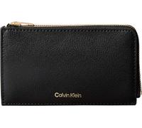 Calvin Klein Foil Logo Top Zip Cardcase Lv04F1090G, Porte-Cartes Femme, Black (Black/Toasted Coconut), Taille Unique