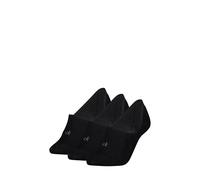 Calvin Klein Footie Medium Cut, Noir, 35-38 (Lot de 3) Femmes
