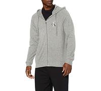 Calvin Klein Full Zip Hoodie Haut De Pyjama, Gris (Grey Heather 080), Large Homme