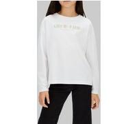 Calvin Klein Girls Glitter Boxy L/s T-shirt Bright White Taille: 14 | T-Shirts Outlet | kids | Blanche