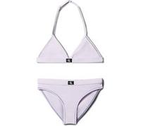 Calvin Klein Girls Triangle Bikini Set Lilac Taille: 8-10 | Vêtements de Bain Outlet | Unisex | Mauve