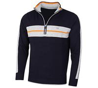 Calvin Klein Golf Chandail CK Vertex à Demi-Fermeture éclair pour Hommes - Marine - L