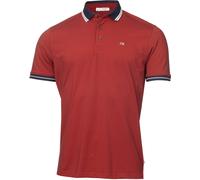Calvin Klein Golf Ck Blade Short-Sleeve Performance Polo Shirt Rouge Feu/Marine Petit Male