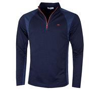 Calvin Klein Golf Hommes Micro Grille Baselayer - Marine/Orange - XL