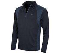 Calvin Klein Golf Hommes Micro Grille Half Baselayer Zip - Marine/Slate - M