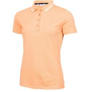 Calvin Klein Golf Short-Sleeve Performance Polo Shirt Peach Cobbler 8 (XS) Female