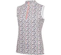 Calvin Klein Golf Women's Sleeveless Performance Polo Shirt Mulprnt 18 (2XL) Female