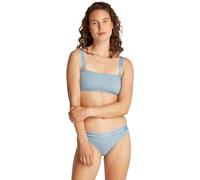 Calvin Klein Haut de Bikini Bandeau Femme Bretelles Amovibles, Bleu (Faded Denim), XS
