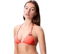 Calvin Klein Haut de Bikini Triangle Femme Rembourrage Amovible, Orange (Dazzling Coral), XL
