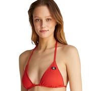 Calvin Klein Haut de Bikini Triangle Femme Rembourrage Amovible, Rouge (Flaming Chili), XXL