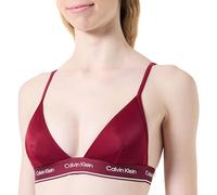 Calvin Klein Haut de Bikini Triangle Femme Triangle-Rp Basque Emblématique, Rouge (Plum Glaze), S