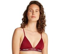 Calvin Klein Haut de Bikini Triangle Femme Triangle-Rp Basque Emblématique, Rouge (Plum Glaze), S