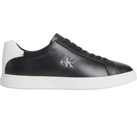 Calvin Klein Haut pour Homme Low Prof Cupsole LTH Hm0hm02123, Noir, Noir, Blanc Brillant, 39 2/3 EU