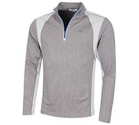Calvin Klein Herren Micro Grid Half Zip Mid Layer - Schiefer/Silber - XL