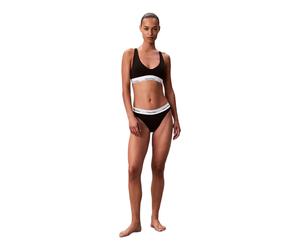 CALVIN KLEIN High Leg Culotte Bikini Black 3X