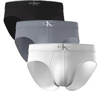Calvin Klein Hip Brief 3Pk 4RV - Black Misty Grey White X-Large, 4rv - Black Misty Grey White, XL