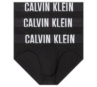 Calvin Klein Hip Brief 3Pk 000NB3607A, Noir (Black, Black, Black), S Homme