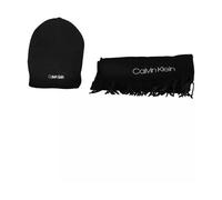 Calvin Klein Basic Wool Beanie + Scarf CK Black [146608] - écharpe coffret thematique