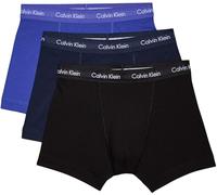 Calvin Klein Homme Boxer Lot De 3 Caleçon Coton Stretch, Multicolore (C-Black/Blu/Blu), S