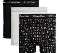 Calvin Klein Homme Boxer Lot De 3 Caleçon sous-Vêtement, Multicolore (Black/Grey Heather/Subdued Logo), L