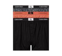 Calvin Klein Homme Boxer Lot de 3 Coton, Multicolore (Arag Blk Ck96 Pix Prt_Turbulence), S