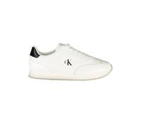 Calvin Klein, Homme, Chaussures, Blanc, Taille: 40 EU Leather Baskets