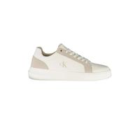 Calvin Klein, Homme, Chaussures, Blanc, Taille: 45 EU Leather Baskets