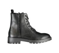Calvin Klein, Homme, Chaussures, Noir, Taille: 46 EU Bottines à lacets avec fermeture éclair latérale et motif imprimé