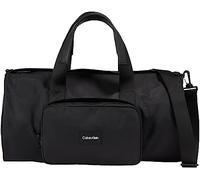 Calvin Klein Homme Duffle Bag Sac Barrel Bagage Cabine, Noir (Ck Black), Taille Unique