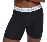 Calvin Klein Homme Lot de 3 Boxers en Coton Extensible - Blanc/Gris/Noir - Taille L