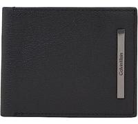 Calvin Klein Portefeuille Modern Bar Bifold en cuir – Noir (Ck Black) – Taille unique