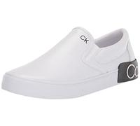 Calvin Klein Homme Ryor Basket, Cuir Blanc Tambour 143, 47 EU