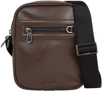 Calvin Klein Homme Sac à Bandoulière Elevated Reporter Petit, Marron (Java Brown Smooth), Taille Unique