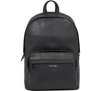 Calvin Klein Homme Sac à Dos avec Fermeture Éclair, Noir (Ck Black Saffiano), Taille Unique