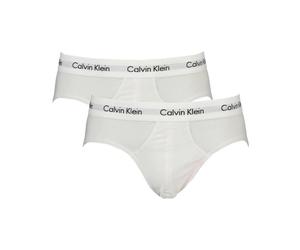 Calvin Klein, Homme, Sous-vêtements, Blanc, Taille: S Ensemble de Slips en Coton Blanc