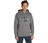 Calvin Klein Homme Sweat à Capuche Seasonal Monologo Regular avec Capuche, Gris (Grey Heather), 5XL