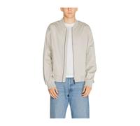Calvin Klein, Homme, Vestes, Gris, Taille: 2XL Blouson aviateur en mélange de coton