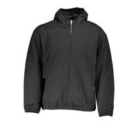 Calvin Klein, Homme, Vestes, Noir, Taille: S Veste à Capuche Sportive Noire Imperméable Logo